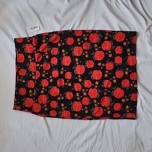 LuLaRoe Floral Cassie Skirt Size Large